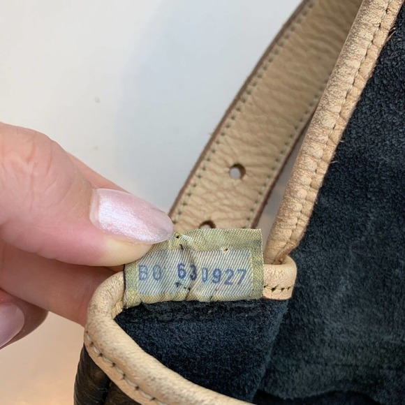 Dooney Bourke Purse Vintage Womens Black Leather Adjustable Strap Bag - Picture 6 of 9